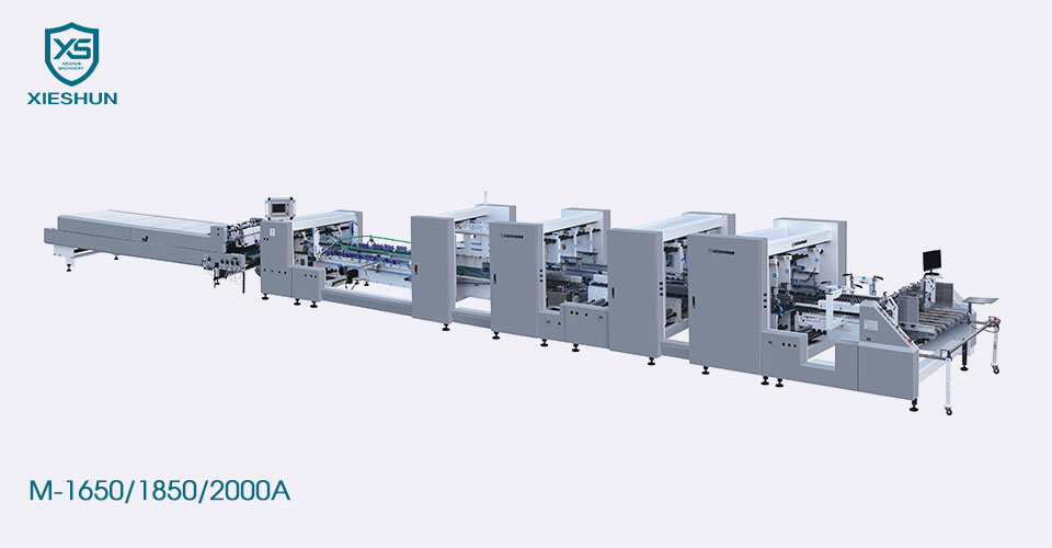 Linie dreaptă automată dosare ondulată cu sarcină grea gluer